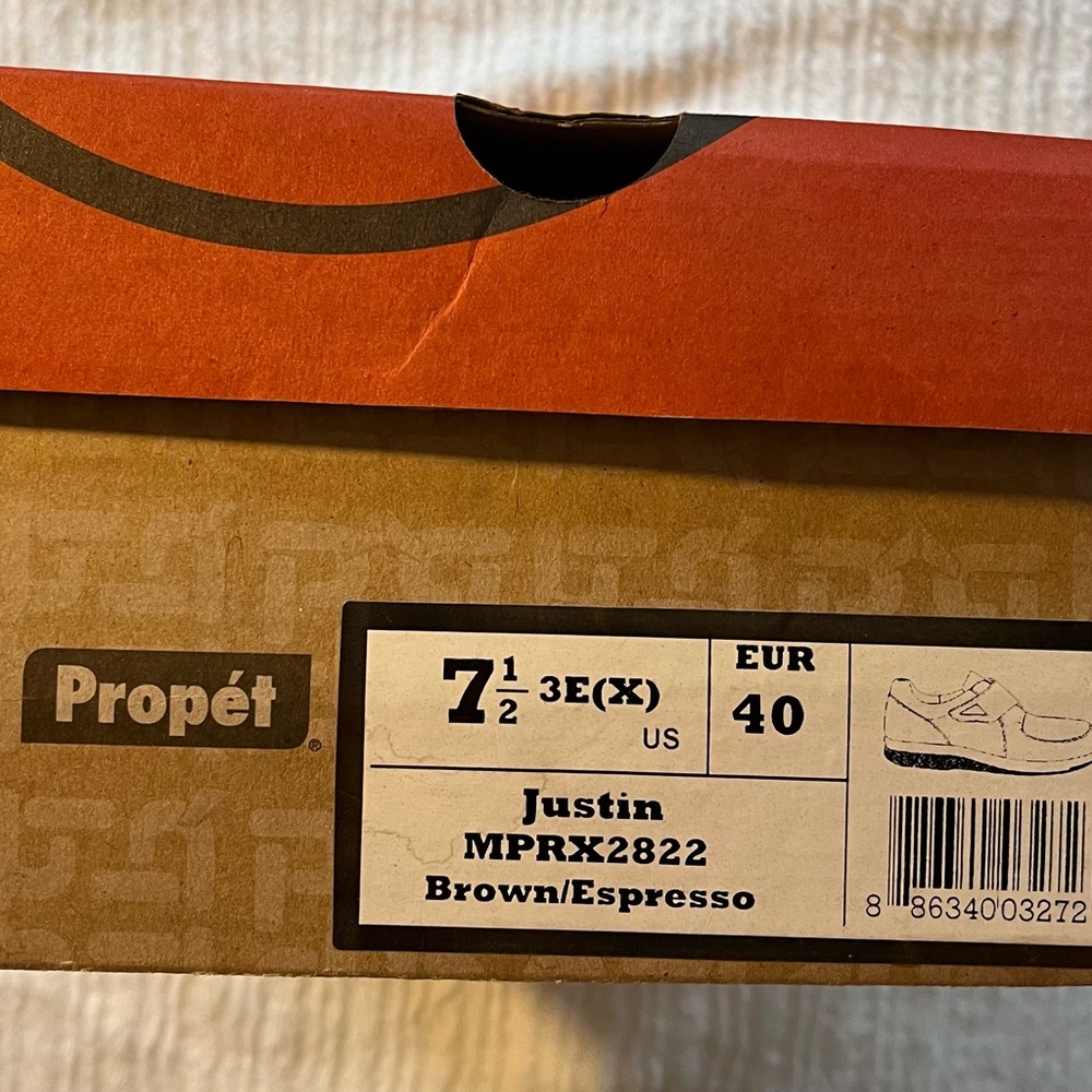 Propet Brown Justin Shoes - Size 7.5